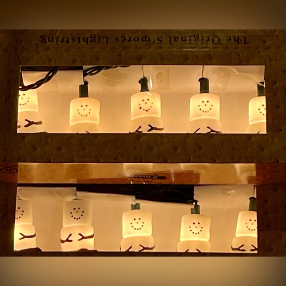 EUC 2 Strands of S’mores Snowman Christmas Tree Lights - Picture 8 of 9
